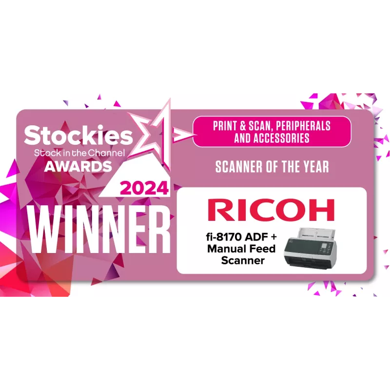 Ricoh fi-8170 ADF + manuālās padeves skeneris 600 x 600 DPI A4 melns, pelēks