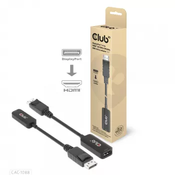 CLUB3D DisplayPort1.4 uz HDMI 4K120Hz/8K60Hz HDR aktīvais adapteris M/F
