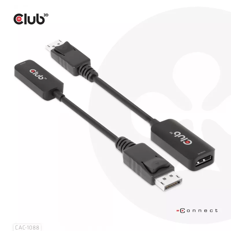 CLUB3D DisplayPort1.4 uz HDMI 4K120Hz/8K60Hz HDR aktīvais adapteris M/F