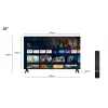 TV TCL 32S5400A 32 collu HD LED (1366x768), Android TV, Direct‑LED, 2×HDMI, HDR10, Bluetooth 5.0