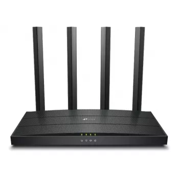 TP-Link Archer AX1500 Wi-Fi 6 maršrutētājs, Wi-Fi 6 (802.11ax), divjoslu (2,4 GHz / 5 GHz), Ethernet LAN, melns, galda maršrutētājs