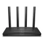 TP-Link Archer AX1500 Wi-Fi 6 maršrutētājs, Wi-Fi 6 (802.11ax), divjoslu (2,4 GHz / 5 GHz), Ethernet LAN, melns, galda maršrutētājs