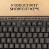 Tastatūras un peles komplekts Logitech MK370 Combo for Business — pilnizmēra QWERTY (US International), RF bezvadu + Bluetooth, grafīts