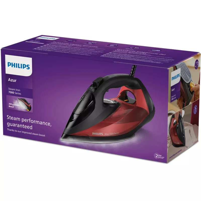 Philips 7000. sērijas DST7022/40 gludeklis Tvaika gludeklis SteamGlide Plus zole 2800 W Melns