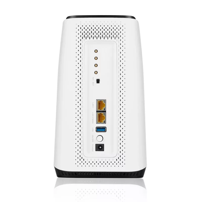 Zyxel FWA510 bezvadu maršrutētājs Multi-Gigabit Ethernet Trīsjoslu (2,4 GHz / 5 GHz / 5 GHz) 5G Melns, Balts