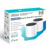 TP-Link DECO X55 (2 komplekts) Divjoslu (2,4 GHz / 5 GHz) Wi-Fi 6 (802.11ax) Balts 3 iekšējās antenas