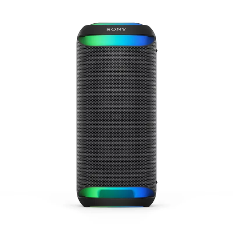 Sony SRS-XV800 - Bezvadu ballīšu skaļrunis ar jaudīgu 360° skaņu un MEGA BASS - 25 stundu akumulatora darbība, pārnēsājams, iekštelpām un ārtelpām, apgaismojums, karaoke - Melns