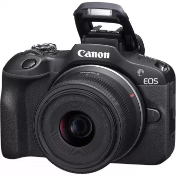 Canon EOS R100 + RF-S 18-45mm F4.5-6.3 IS STM komplekts MILC 24.1 MP CMOS 6000 x 4000 pikseļi Melns
