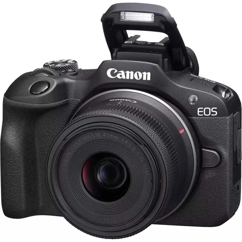 Canon EOS R100 + RF-S 18-45mm F4.5-6.3 IS STM komplekts MILC 24.1 MP CMOS 6000 x 4000 pikseļi Melns