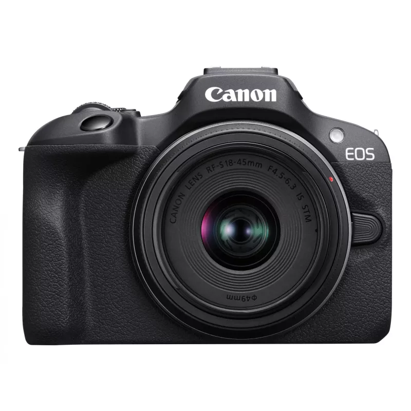 Canon EOS R100 + RF-S 18-45mm F4.5-6.3 IS STM komplekts MILC 24.1 MP CMOS 6000 x 4000 pikseļi Melns
