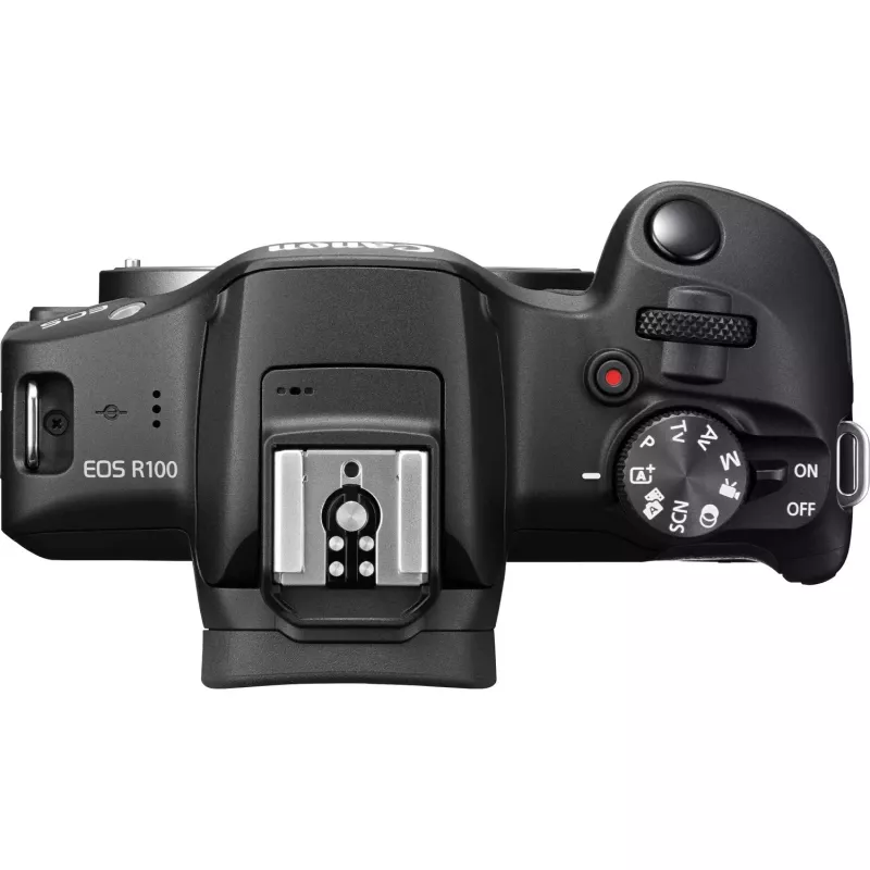 Canon EOS R100 + RF-S 18-45mm F4.5-6.3 IS STM komplekts MILC 24.1 MP CMOS 6000 x 4000 pikseļi Melns