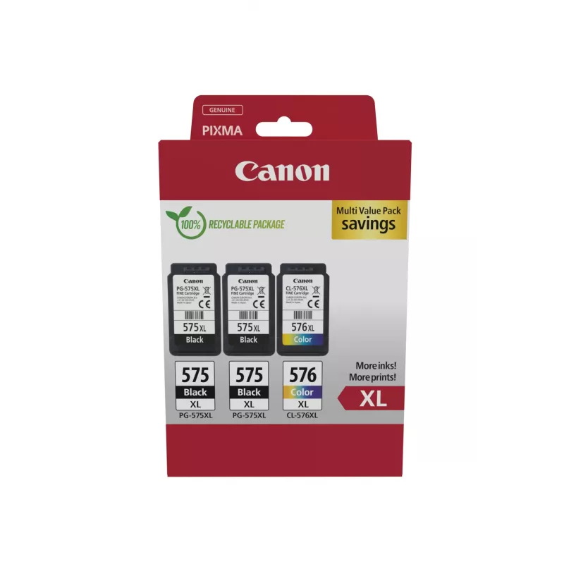 Canon 5437C004 tintes kasetne 3 gab. oriģināla augstas (XL) ražības melna, ciāna, madženta, dzeltena
