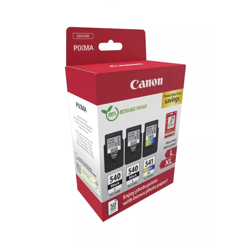 Canon 5224B015 tintes kasetne 3 gab. Oriģināls Melna, Ciāna, fuksīna, Dzeltena