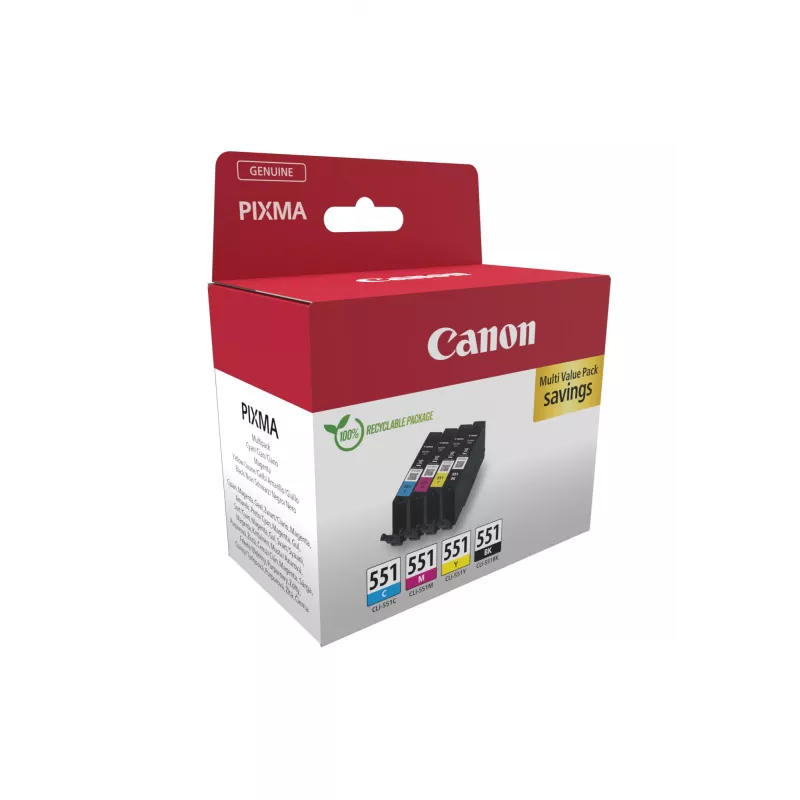 Canon 6509B015 tintes kasetne 1 gab. oriģināla melna, ciāna, madženta, dzeltena