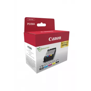 Canon 0372C006 tintes kasetne 5 gab. oriģināla melna, ciāna, madženta, dzeltena