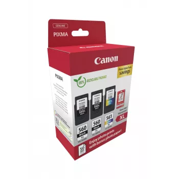 Canon 3712C012 tintes kasetne 3 gab. Oriģināla Augstas (XL) ietilpības Melna, Ciāna, fuksīna, Dzeltena