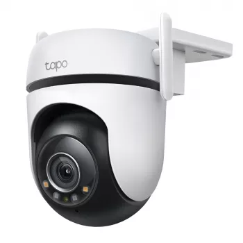 TP-Link Tapo āra pagriežamā/noliecamā drošības Wi-Fi kamera, IP drošības kamera, iekštelpām un āra, bezvadu, CE, FCC, RoHS, RCM, griestu, melna, balta