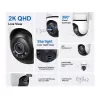 TP-Link Tapo āra pagriežamā/noliecamā drošības Wi-Fi kamera, IP drošības kamera, iekštelpām un āra, bezvadu, CE, FCC, RoHS, RCM, griestu, melna, balta