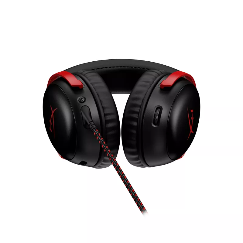 HyperX Cloud III - Gaming Headset (Melns/Red)