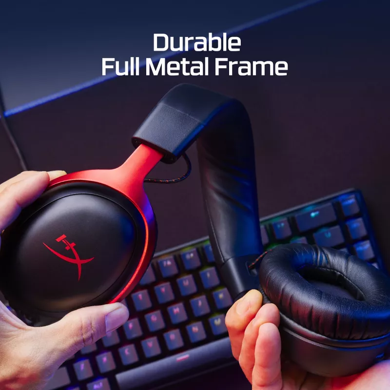 HyperX Cloud III - spēļu austiņas (Melns)