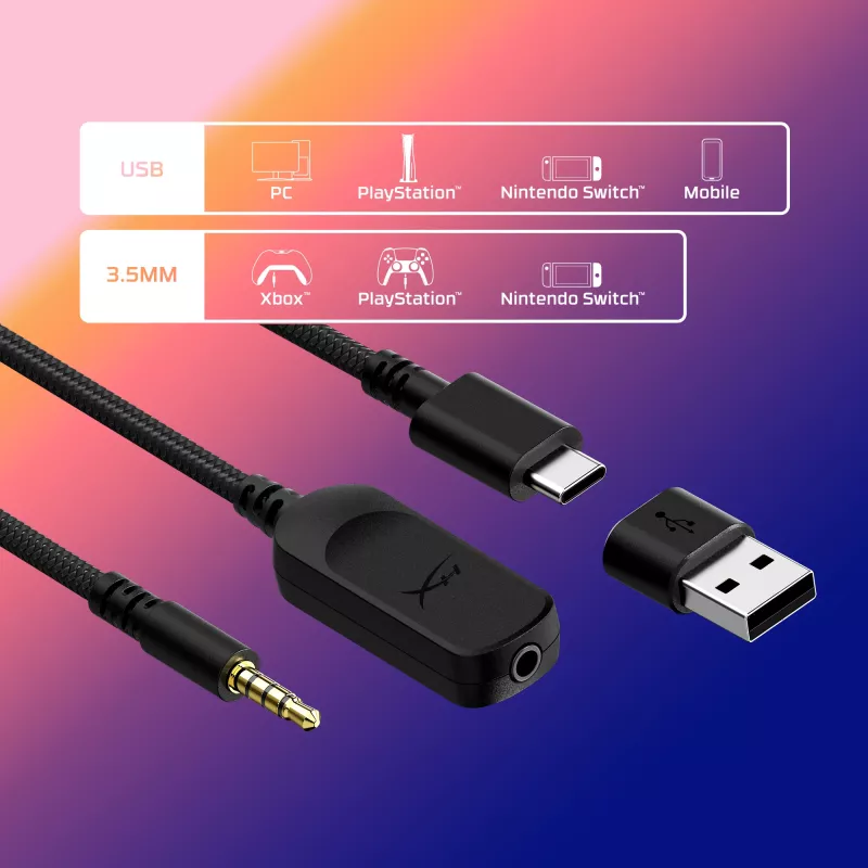 HyperX Cloud III - spēļu austiņas (Melns)