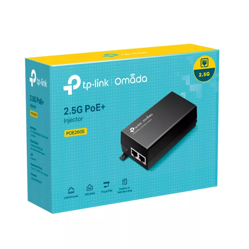 TP-Link Omada 2.5G PoE+ Injektora adapteris