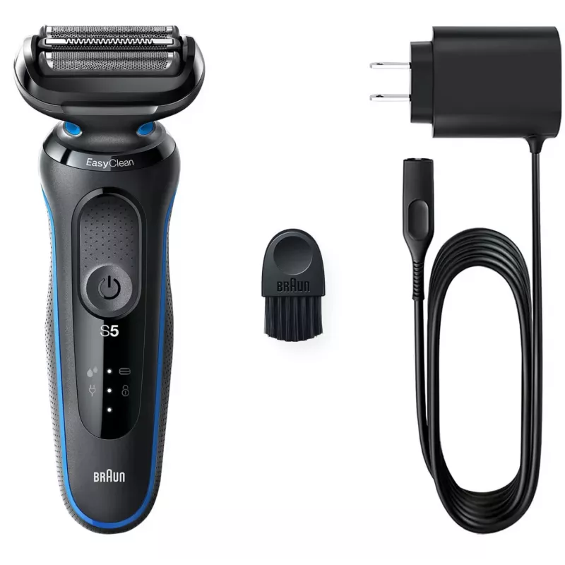 Braun 51-B1000s folijas skuveklis Melns, Zils