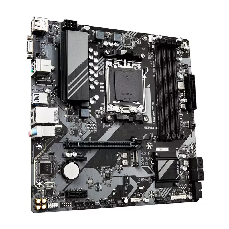 Mātesplate GIGABYTE A620M DS3H, A620, AM5, ATX