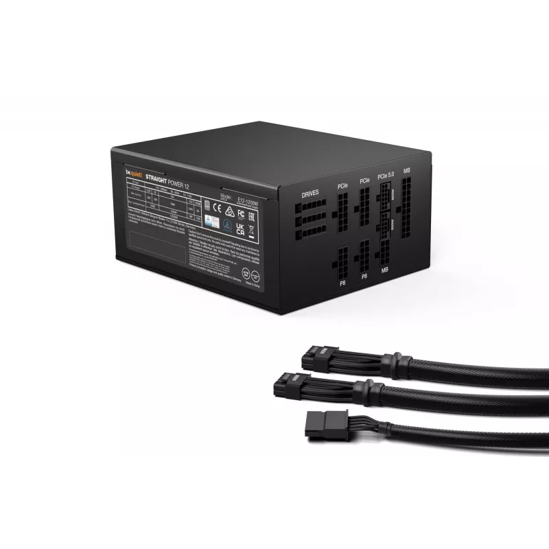 be quiet Straight Power 12 barošanas bloks 1200 W 20+4 kontaktu ATX ATX Melns