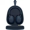 Sony WH-1000XM5 trokšņu slāpējošās bezvadu austiņas, 30 stundu akumulatora darbības laiks, virsgalvas Bluetooth austiņas, optimizētas Alexa un Google Assistant, iOS un Android ar iebūvētu mikrofonu, Midnight Blue krāsā