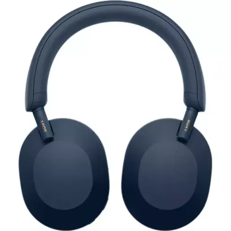 Sony WH-1000XM5 trokšņu slāpējošās bezvadu austiņas, 30 stundu akumulatora darbības laiks, virsgalvas Bluetooth austiņas, optimizētas Alexa un Google Assistant, iOS un Android ar iebūvētu mikrofonu, Midnight Blue krāsā