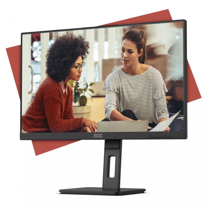AOC E3 24E3QAF datora monitors 60,5 cm (23,8 collas) 1920 x 1080 pikseļi Full HD LCD Melns