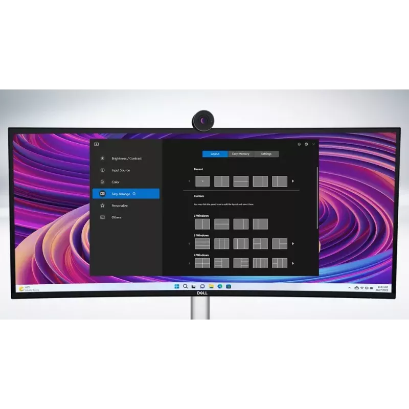 DELL UltraSharp U3824DW datora monitors 95,2 cm (37,5 collu) 3840 x 1600 pikseļi Wide Quad HD+ LCD Melns, Sudrabs