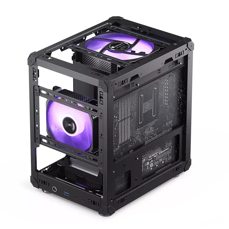 PC korpuss Jonsbo C6 Black ITX, micro ATX