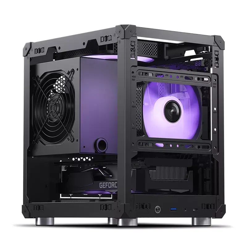 PC korpuss Jonsbo C6 Black ITX, micro ATX
