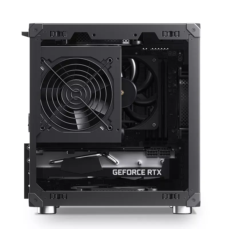 PC korpuss Jonsbo C6 Black ITX, micro ATX