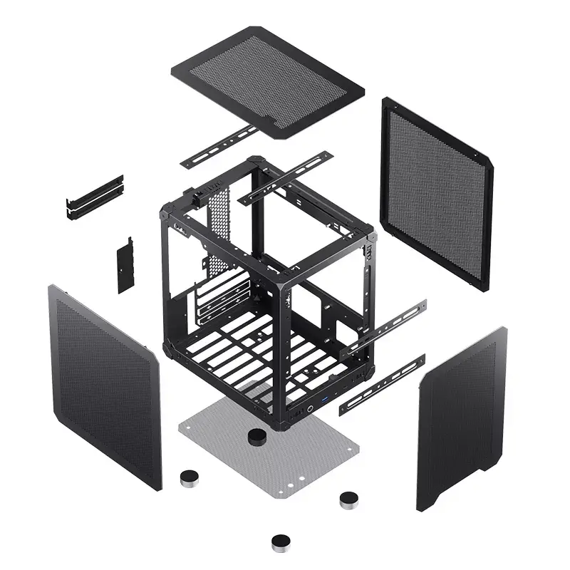 PC korpuss Jonsbo C6 Black ITX, micro ATX