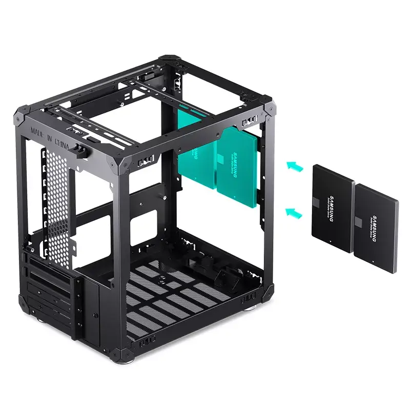 PC korpuss Jonsbo C6 Black ITX, micro ATX