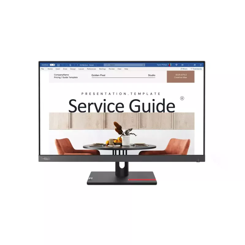 Lenovo ThinkVision S24i-30 datora monitors 60,5 cm (23,8 collu) 1920 x 1080 pikseļi Full HD LED Melns