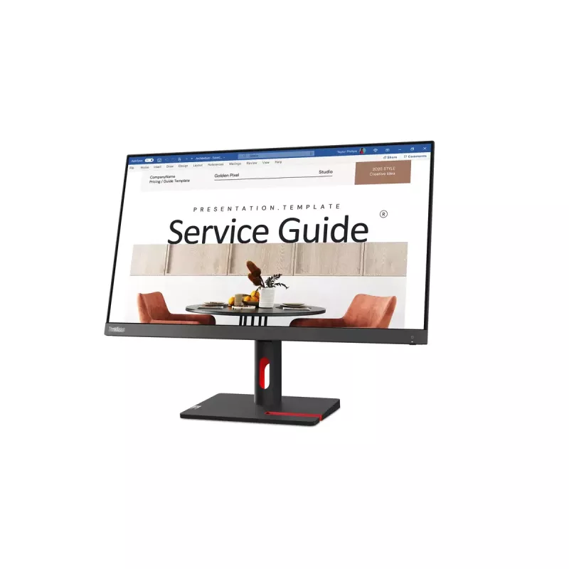 Lenovo ThinkVision S24i-30 datora monitors 60,5 cm (23,8 collu) 1920 x 1080 pikseļi Full HD LED Melns