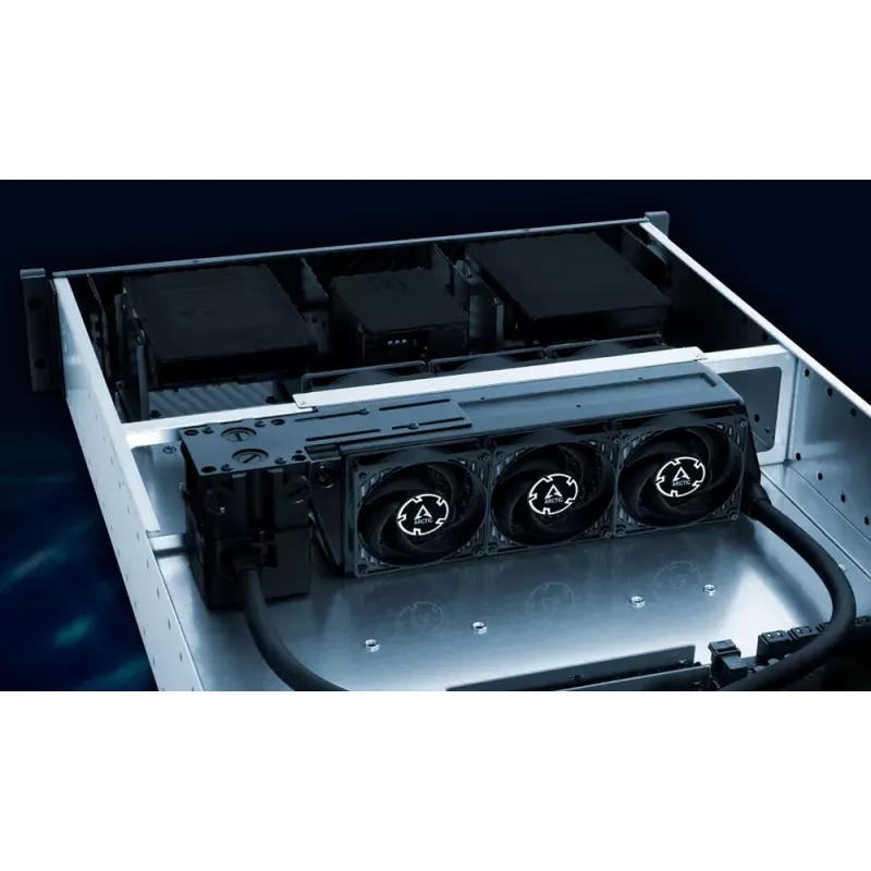 80 mm ventilators Arctic P8 Max High-Performance PWM, 80 mm diametrs, melns, 67,96 m³/h gaisa plūsma, 0,6 sone