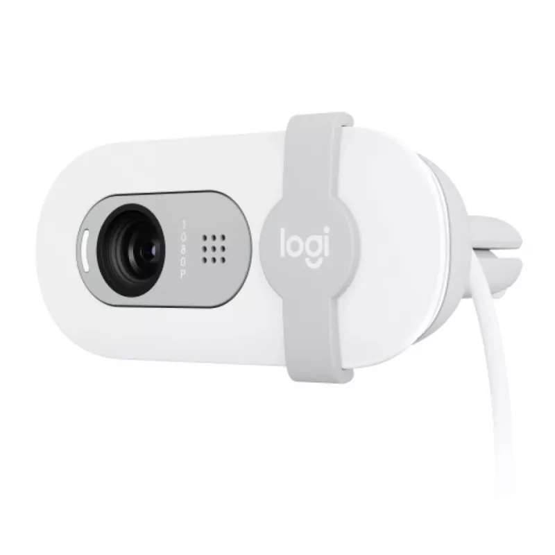 LOGITECH Brio 100 Full HD tīmekļa kamera, baltā krāsā
