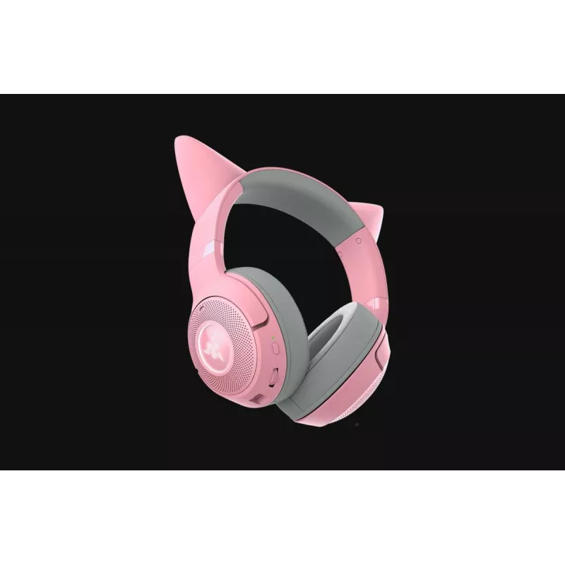 RAZER austiņas Kraken Kitty V2 Bt - Stereo - Bluetooth - Rozā