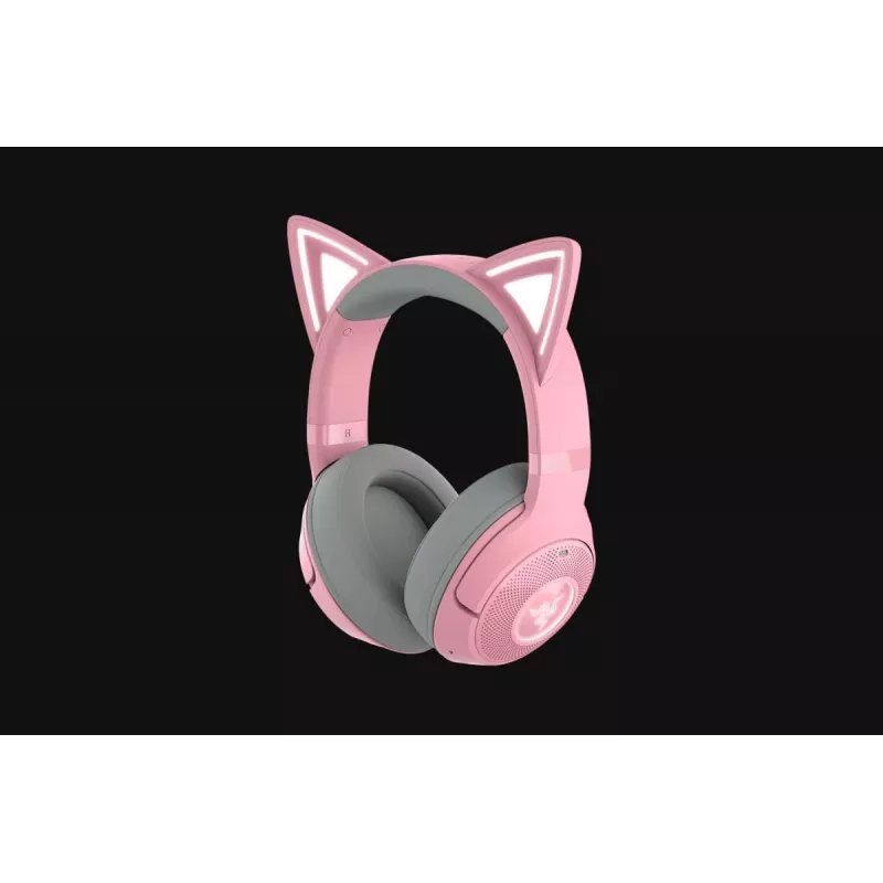 RAZER austiņas Kraken Kitty V2 Bt - Stereo - Bluetooth - Rozā