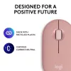 LOGITECH Pebble 2 M350s Bezvadu optiskā pele Roza