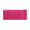 LOGITECH G Pro X TKL Lightspeed spēļu tastatūra - Bluetooth - Rozā US International taktilā