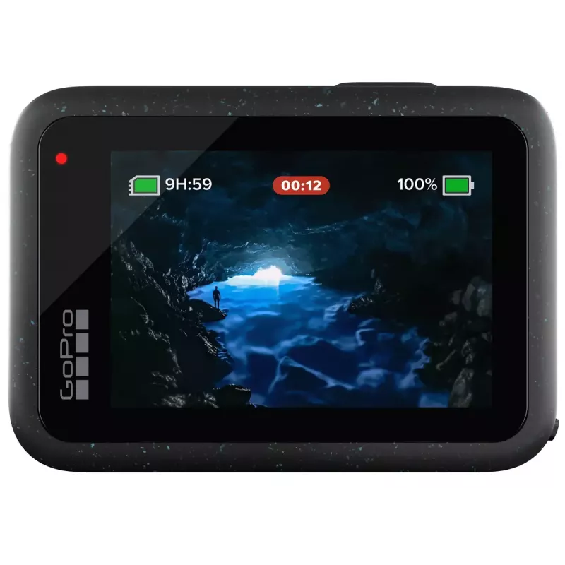 Action kamera GoPro HERO12 Black — 5K Ultra HD, 240 kadri/s, 27 MP CMOS, 177° redzes lauks, LCD, MicroSD, Wi‑Fi