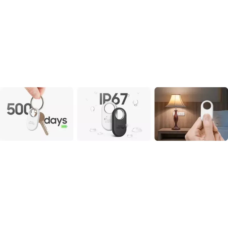 Bluetooth priekšmetu meklētājs Samsung Galaxy SmartTag2 balts