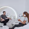 Audio interfeiss Rode RodeCaster Duo balts — 2 kanālu USB podkāstu pults ar mikseri un priekšpastiprinātājiem