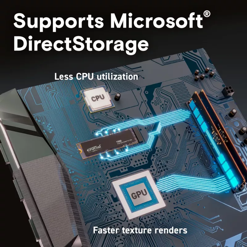 MICRON / CRUCIAL SSD - Crucial T500 - 2TB - Pci-e Gen 4 x4 - M.2 2280